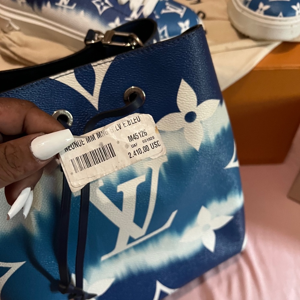 Louis Vuitton bag and matching sneaker